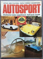AUTOSPORT Magazine EXCLUSIVE LOTUS Supplement 1973 ELAN +2S TEST Racing History