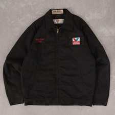 Vintage Valvoline Oil Workwear Jacket S Men's Black Mechanic
