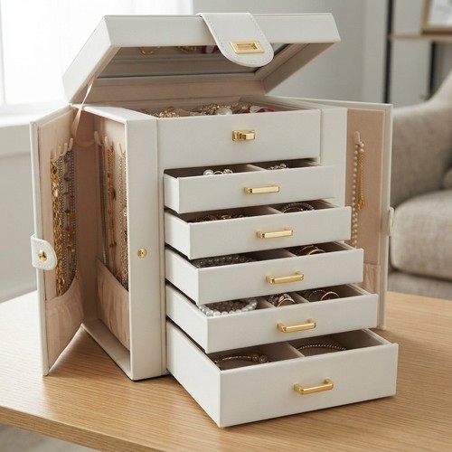 Elegant tier jewelry - jewelry, box