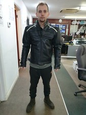 Jts leather biker - leather, jacket