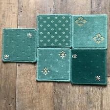 Vintage 23cm carpet squares