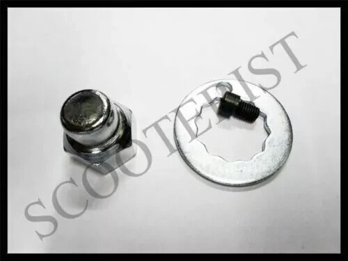 Rear wheel brake drum - wheel, nut