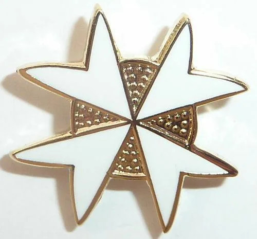 Masonic knights malta lapel - knights,