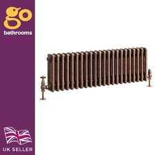Traditional 3 Column Radiator Aged Copper Central Horizontal Rad 300 x 1010mm