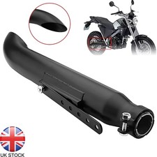 Universal Motorcycle Exhaust Muffler Pipe Silencer Black For Cafe Racer Chopper