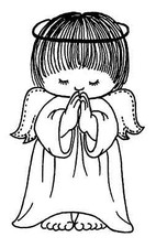 Praying Angel Cling Mounted