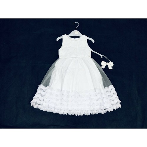 Baby girls white dress dresses - baby,