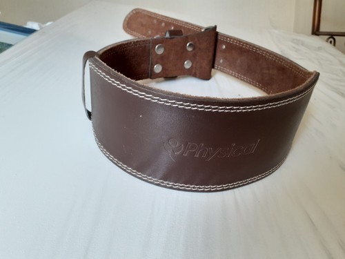 Leather weight lifting belt - leather,