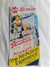 Vintage Dreamland Margate (Bembom Brothers) Theme Park Leaflet 1990