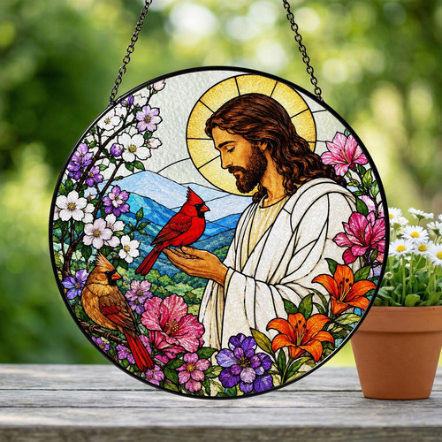 Jesus christian suncatcher - christian,