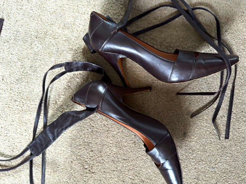 Marni brown leather - brown, pointed