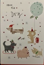 Christmas Greeting Christmas Card From The Dog New