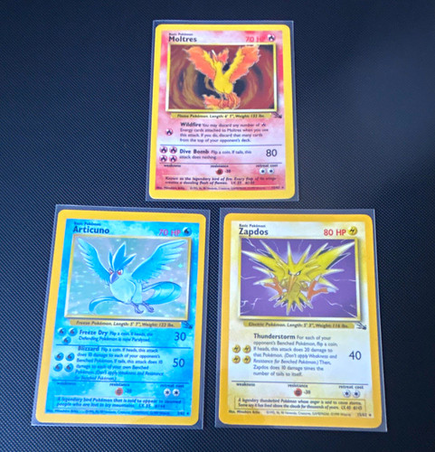 Pokémon tcg fossil card - pokémon, 3-card