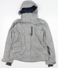 Surfanic Women's Grey Polka Dot Ski Jacket, Size L