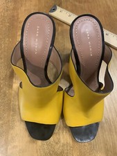 Zara Shoes Yellow Block Heels