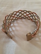 Triple Tone Metal Bracelet