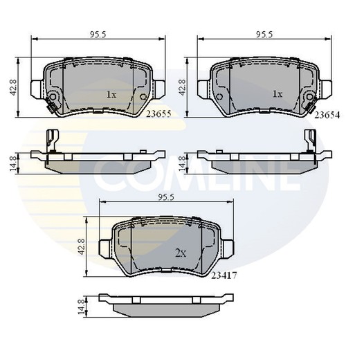 Brake pads set for - pads,