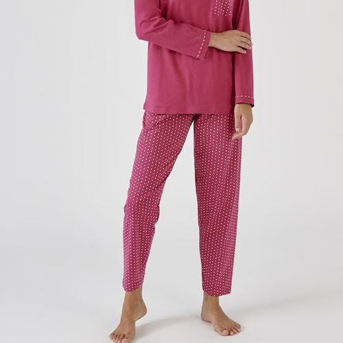 Damart ladies fuschia pyjama - fuschia,