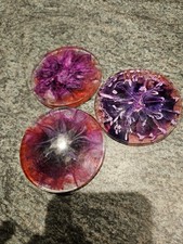 Handmade resin coasters. Set