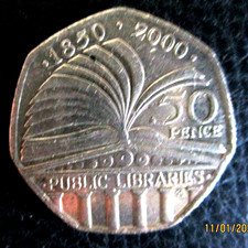 50p Coin Public Libraries