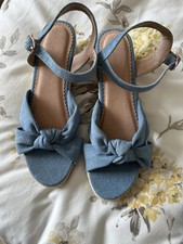 Next Blue Denim Sandals