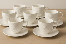 Elegant White Cup & Saucer Set