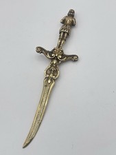Vintage Solid Brass "Knight in
