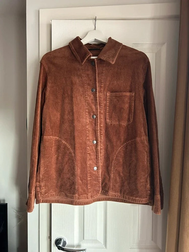 Uniqlo brown cord - uniqlo, button