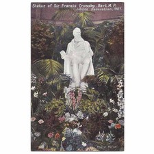 Statue of Sir Francis Crossley Jubilee Decoration 1907 Postcard, Unused