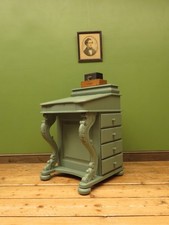 Green Painted Davenport Bureau Desk
