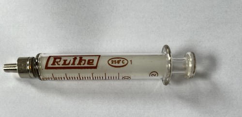 Antique glass syringe - glass,