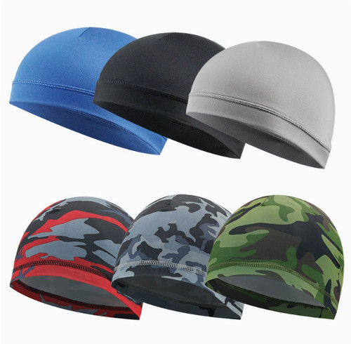Cycling skull beanie cap - skull, thin