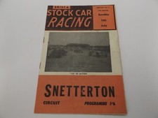 1970 SNETTERTON PROGRAMME 5/7/70 - BRISCA STOCK CAR RACING