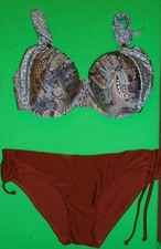 Next Boost Bikini grey floral