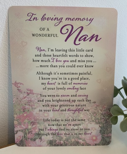 Loving memory nan - memory, grave