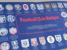 Vintage Old Retro Esso petrol station give aways 1960s Football Club Badges 