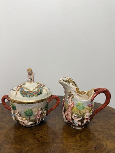 Capodimonte sugar bowl - capodimonte,