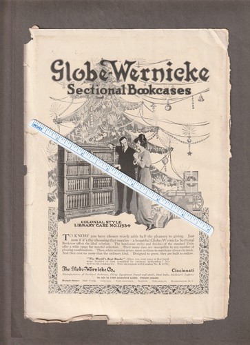 Vintage 1914 globe wernicke - vintage,