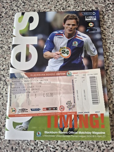Programme and match ticket - match,