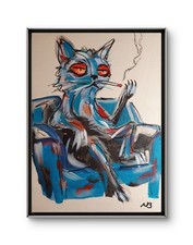 THE COOL CAT 12x16 VIBRANT