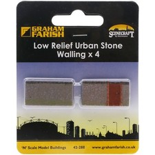 Scenecraft Stone Wall N Gauge Model Railway Graham Farish Low Relief Set of 4