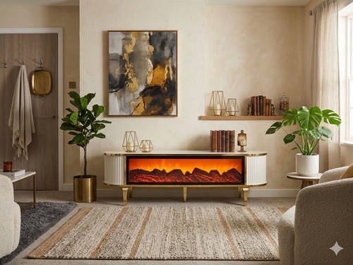 Wooden white gold fire - wooden,