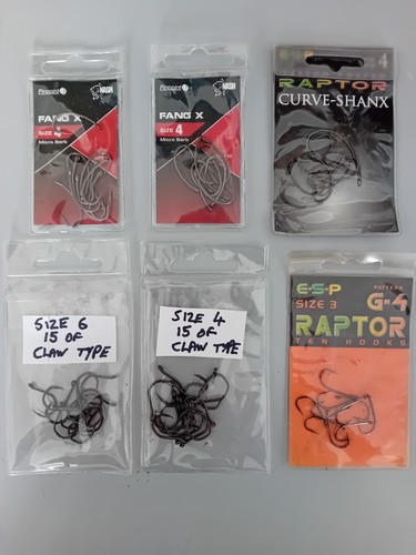 Carp fishing hooks - carp, lot