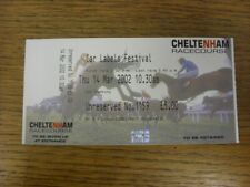 14/03/2002 Ticket: Horse