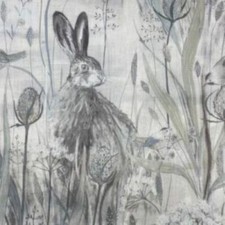 Sanderson Dune Hares Mist Pebble Curtain Fabric, Material 140cm Width