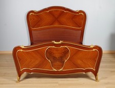 Louis XV style bed signed