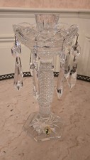Crystal Candelabra - Waterford Crystal 3 In 1 Candlestick with Hanging Prisms