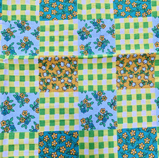 RETRO Patchwork style  70s 60s