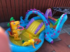 Intex Dinosaur Water Play Center Paddling Pool with Moveable Arch