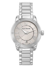Saint Honoré Ladies Silver 35mm Quartz Watch Date Steel Strap - 7511301LGRN
